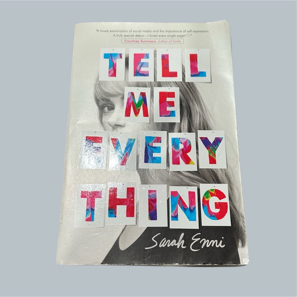 Tell Me Everything by Sarah Enni (2019, Hardcover) novel YA book teenagers